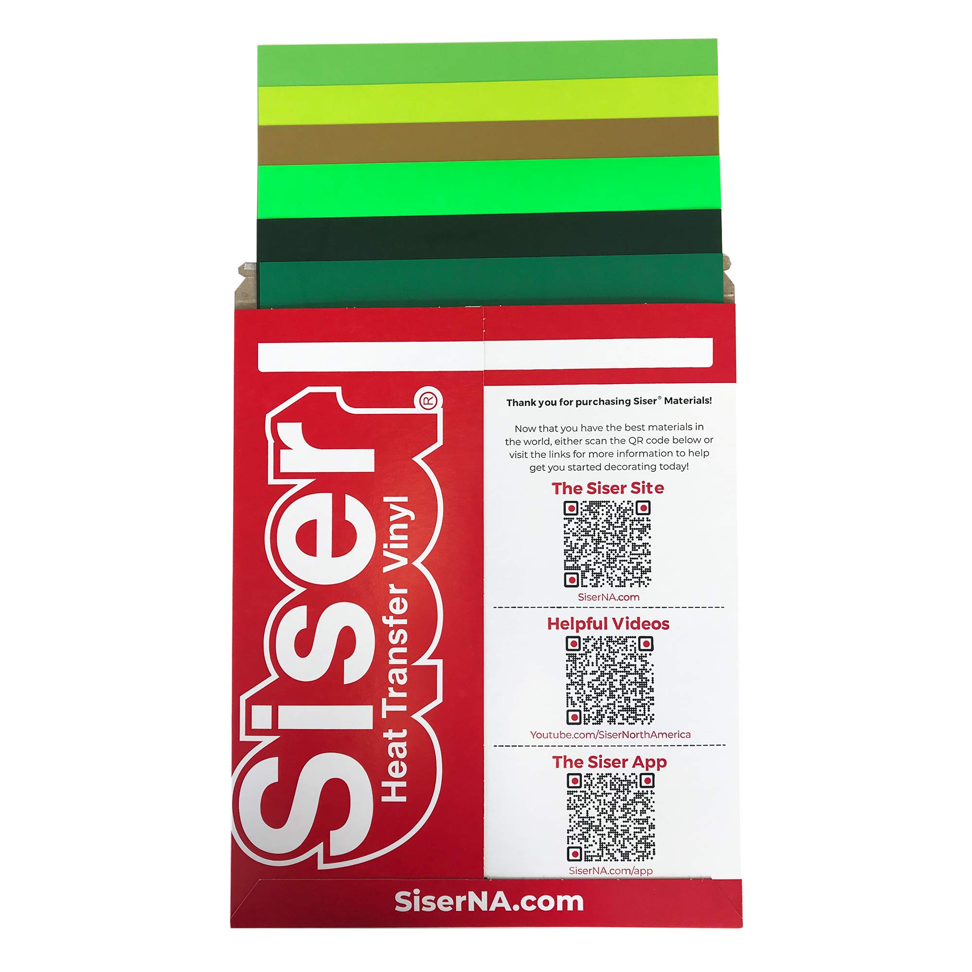 SISEREasyWeed 11.8 inch by 12 inch Sheets - Envy Colors (6 Pack)