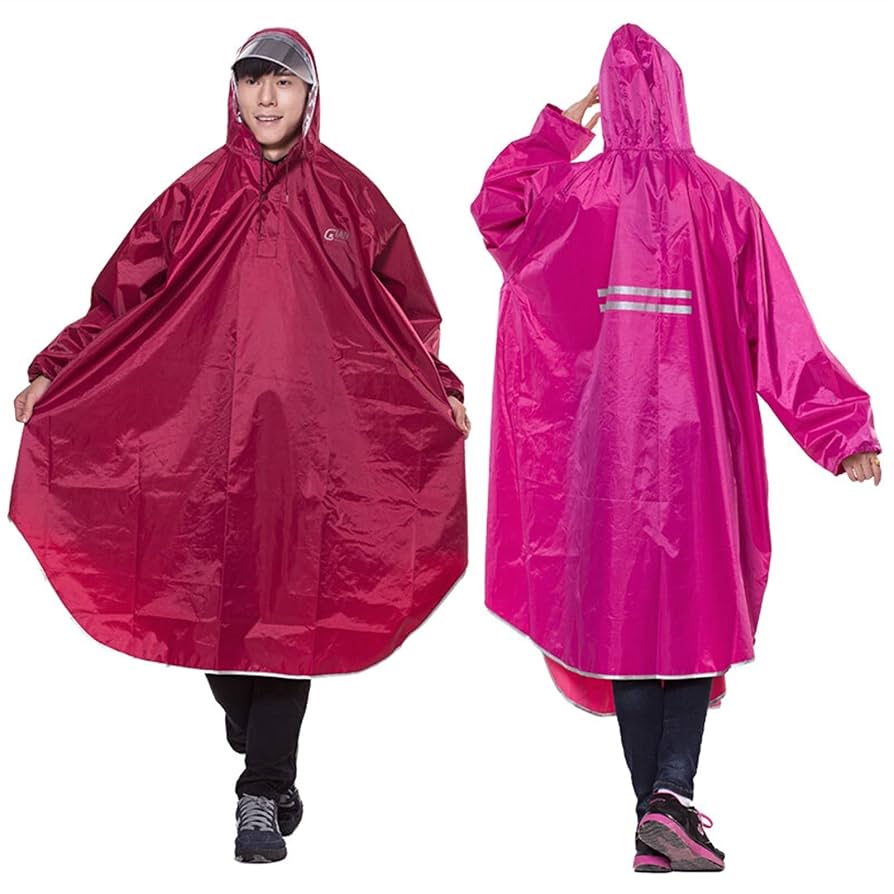 未使用★ REVERSIBLE BOA PONCHO COAT Borogo 2 Pack Rain Ponchos for Adults Reusable - Raincoats