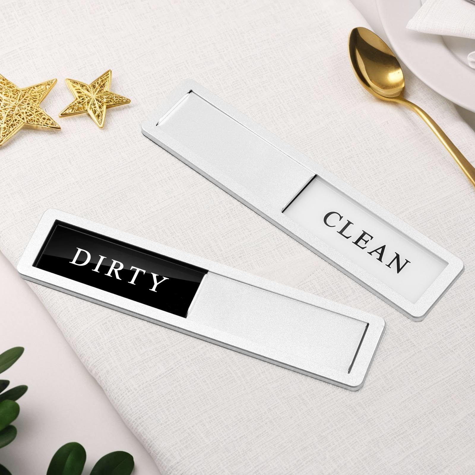 Dishwasher Sign Stainless Steel Sign - Clean/Dirty Indicator With ...