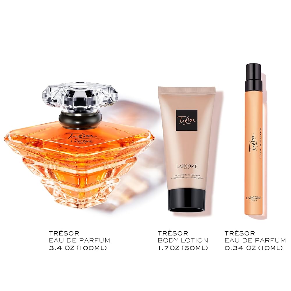 Lancôme Trésor 香水とボディローションセット Amazon.com: Lancôme Tresor Mother's Day Traveler Set - Full