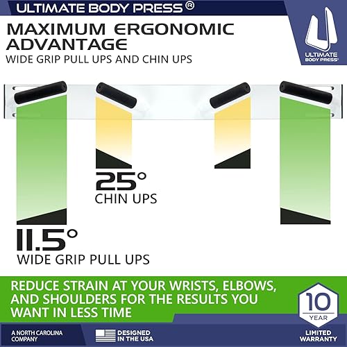 Miniatura 2 de Ultimate Body Press Barra de dominadas de puerta montada en la pared