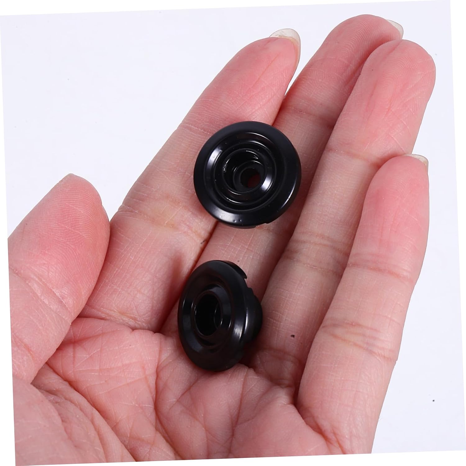 2pcs Metal Bass String Retainer Guides Durable Black String Trees for Secure Locking Nut Replacement Compatible with Various Bass Instruments