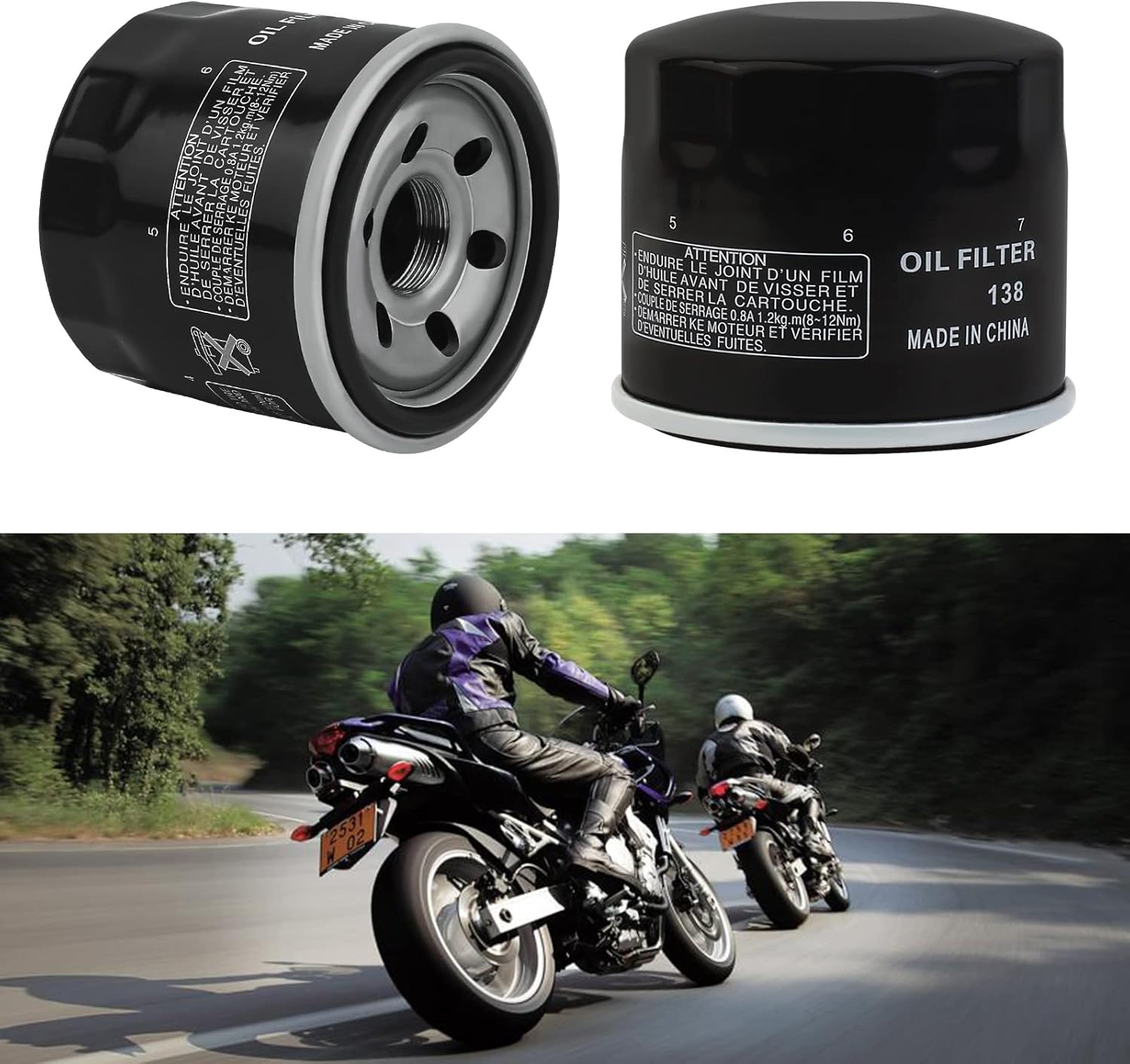 Road Passion Oil Filter for KYMCO MAXXER 450I 443 2015 MAXXER 450I 4X4 443 2014