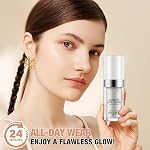 Colour Changing Foundation,Base Makeup Change To Your Skin Tone By Just Blending,Makeup Base Concealer Cover Moisturizing Fluid for all Skin,BB Cream Makeup with 4-Fork-Tip Pen