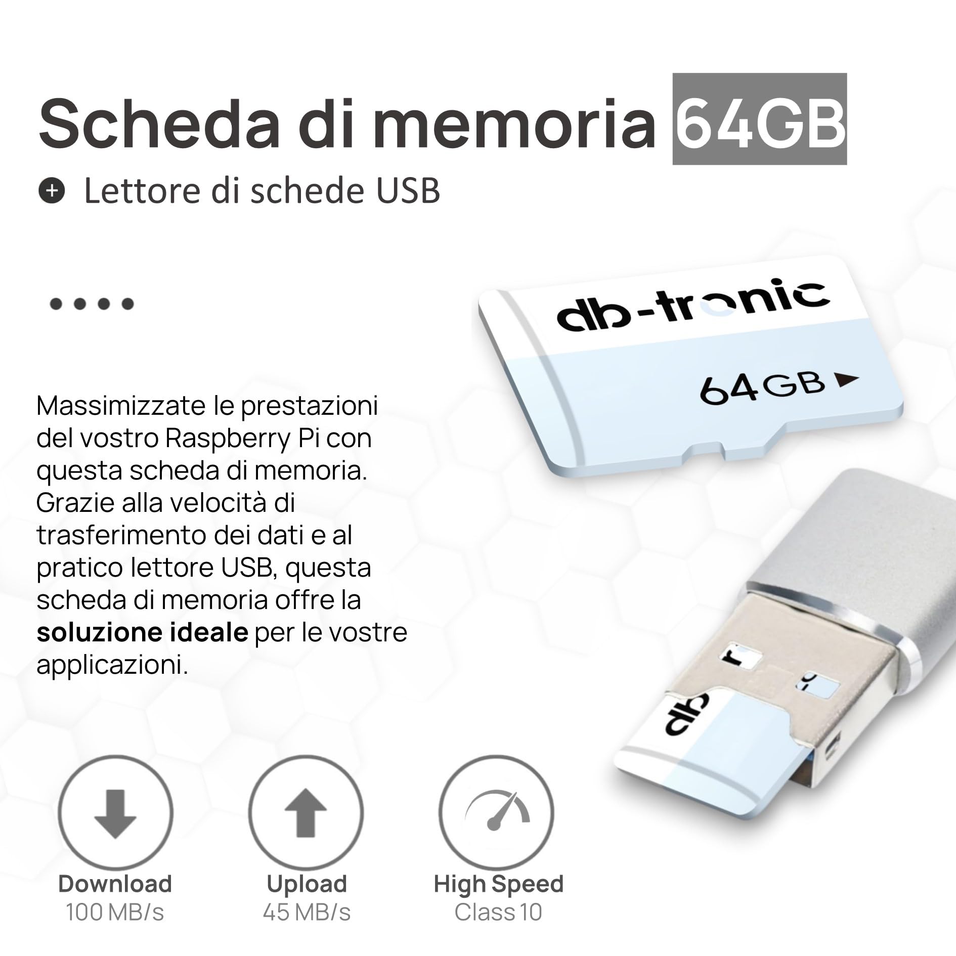 db-tronic Raspberry Pi 3 B 1 GB Starter Kit | 64 GB | Alimentatore | Alloggiamento | cavo HDMI 1 m | Lettore USB | Dissipatori | ideale per Home Assistant e la smart home