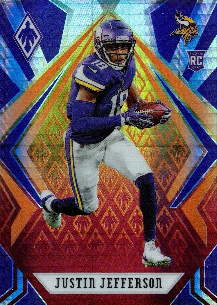 2020 Panini Fire Burst Phoenix Football #111 Justin Jefferson Rookie Card