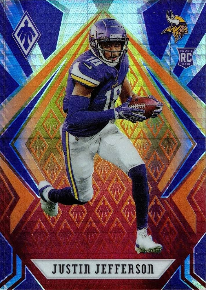 Amazon.com: 2020 Panini Phoenix Fire Burst Football #111 Justin