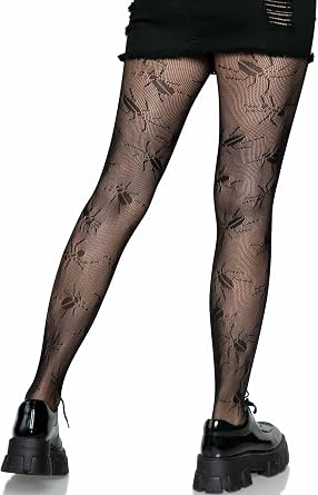 Leg Avenue Women's Plus Size Fishnets, Stretchy Net Patterned Tights for Women with Designs