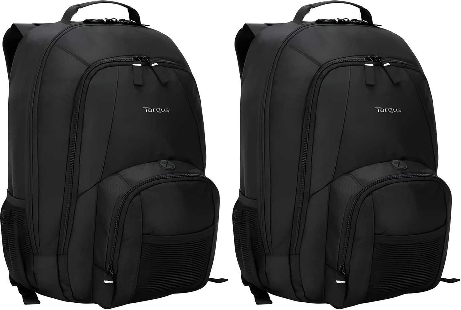 Targus 16 Inch Groove Laptop Backpack, Black - Fits Most Laptops up to 16", Water Resistant Travel Backpack for Business Commuters and Travel (CVR600) (Pack of 2)