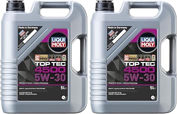 LIQUI MOLY Top Tec 4500 5W-30 5 L Synthesis Technology Engine Oil Item No. 3729 Pack of 2