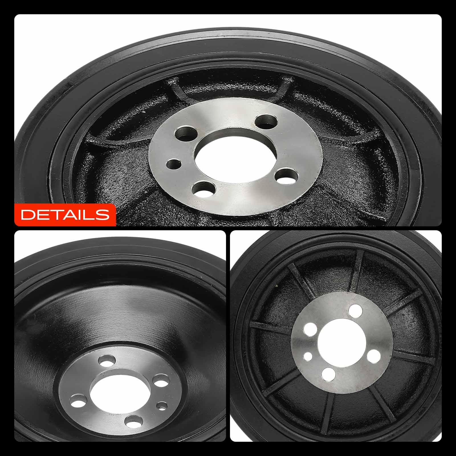 Frankberg Riemenscheibe Kurbelwelle Kompatibel mit Xsara Coupe N0 Xantia X1 X2 ZX N2 Ulysse 220 306 7B N3 N5 405 II 4B 406 8B 605 6B Zeta 22 Replace# 9624345280