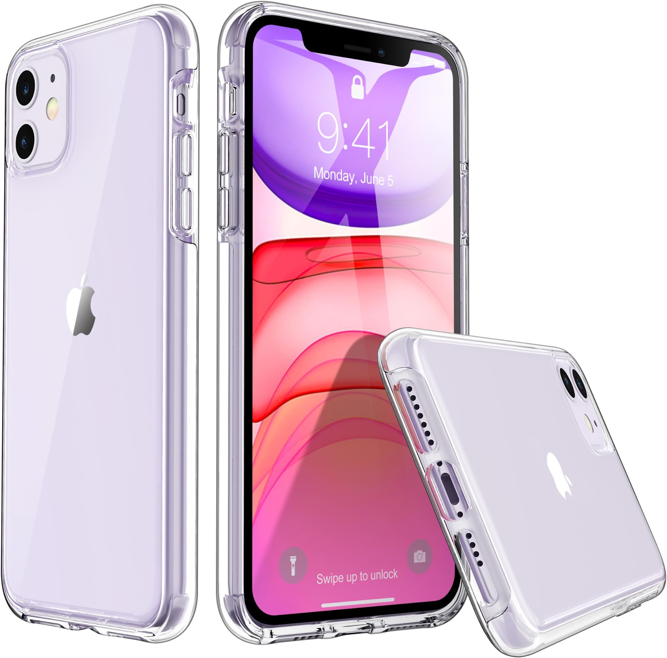 ULAK Case Compatible with iPhone 11 6.1-Inch 2019, Crystal Clear