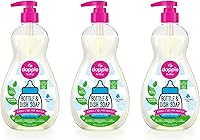 Dapple Baby Bottle & Dish Soap, Fragrance-Free Hypoallergenic, Plant-Powered, Removes 50% More Milk Residue, 16.9oz Pack of 3