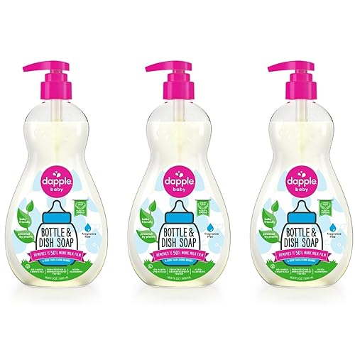 Dapple Baby Bottle Soap, Hypoallergenic Dish Soap for Baby Bottles,