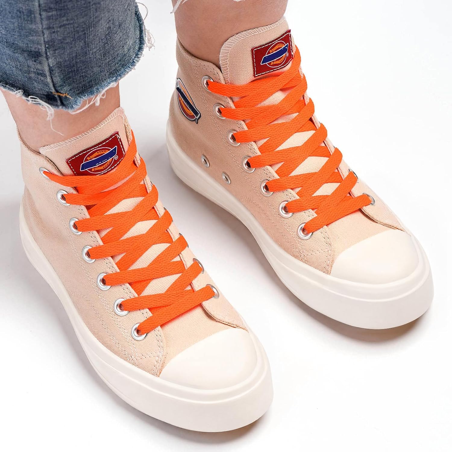 Stepace [2 Pairs Flat Shoe Laces for Sneakers 30"-72" Length image 3