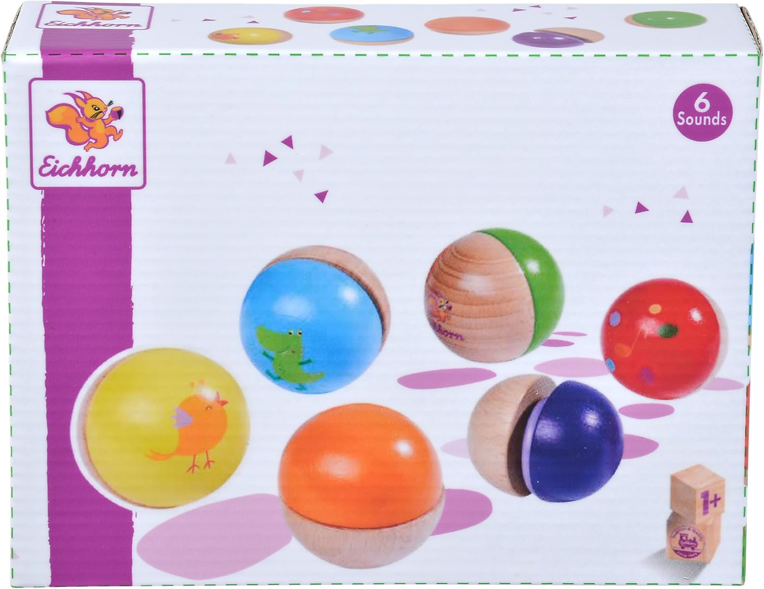 Eichhorn 100003487 Musical Wooden Balls Multi-Coloured