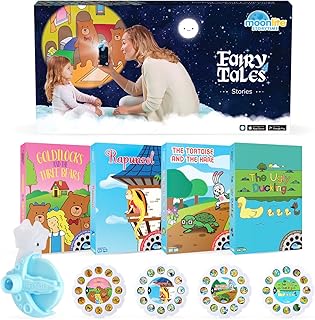 Storytime Mini Projector with 4 Fairy Tale Stories, A Mag...