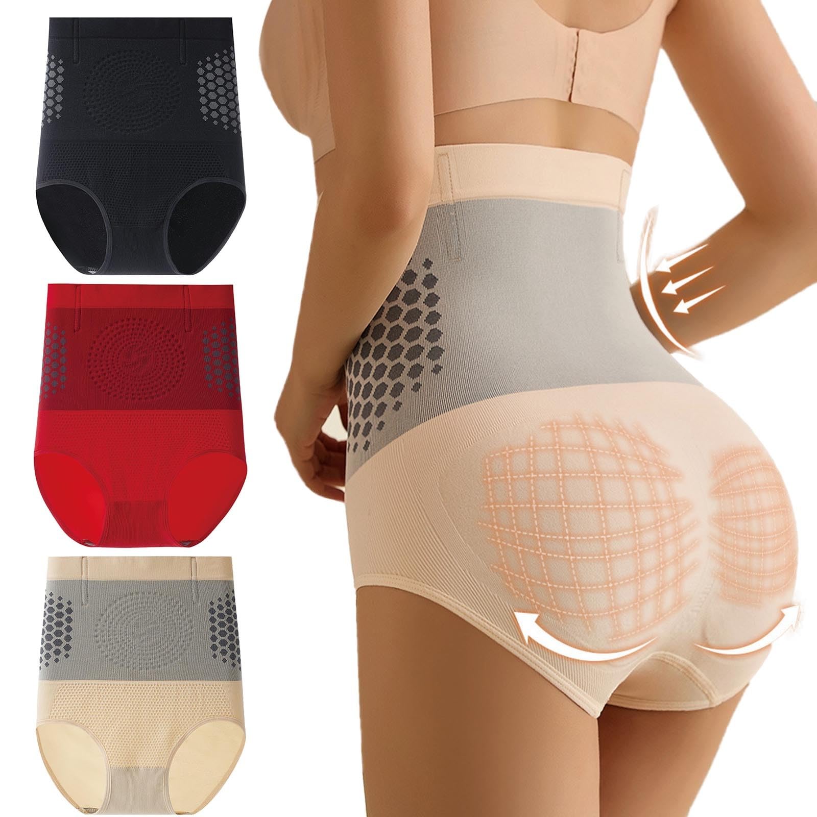 Short Sculptant Thermogénique Brûleur de Graisse - Short Gainant 4 en 1 Body Sculptant Taille Haute Sans Couture Gainant Ventre et Remonte Fesses Slip Modelant Doux Respirant pour Femme S-XL