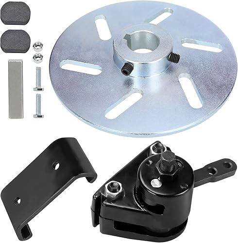 GREHUA Pinza de freno de disco mecánico y soporte con pastillas kit negro para Manco 9598 9597 Yerf-Dog ASW Bristers Airheart MB-1 Predator 212cc