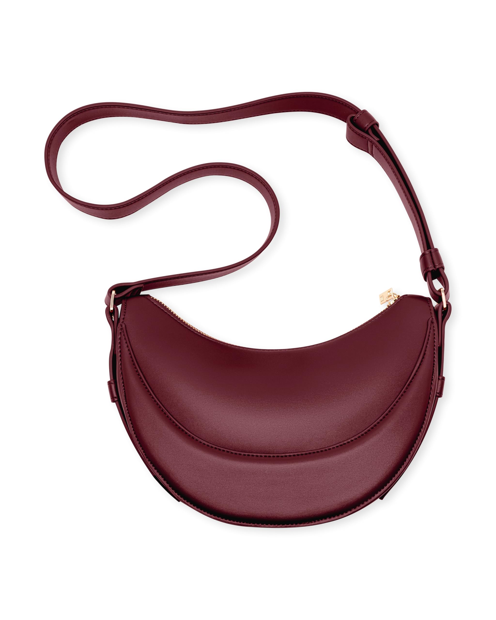 Expatrié Borsa a Spalla Donna - Livia - Half Moon Bag - Borsa a Tracolla Mezzaluna in Pelle Vegana - Idrorepellente