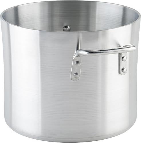 Winco - Olla de aluminio resistente, 0.157 in, 10 cuartos de galón