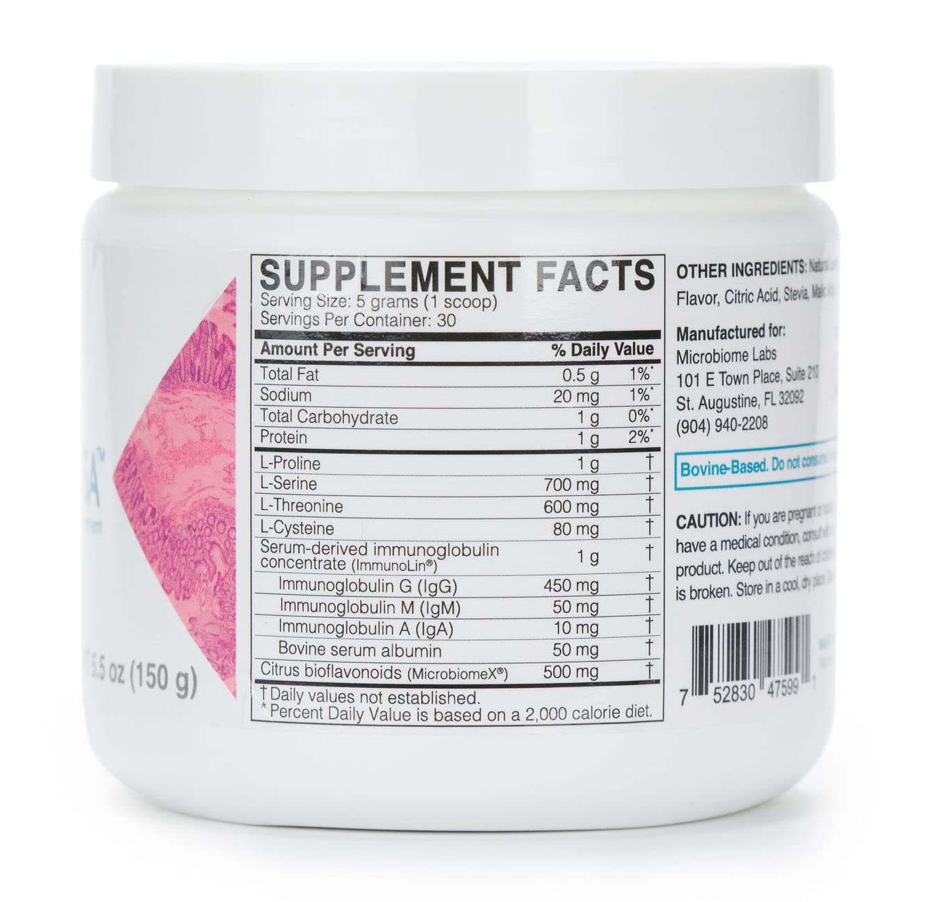 Microbiome Labs MegaMucosa 'Leaky Gut' Powder Supplement Gut Lining