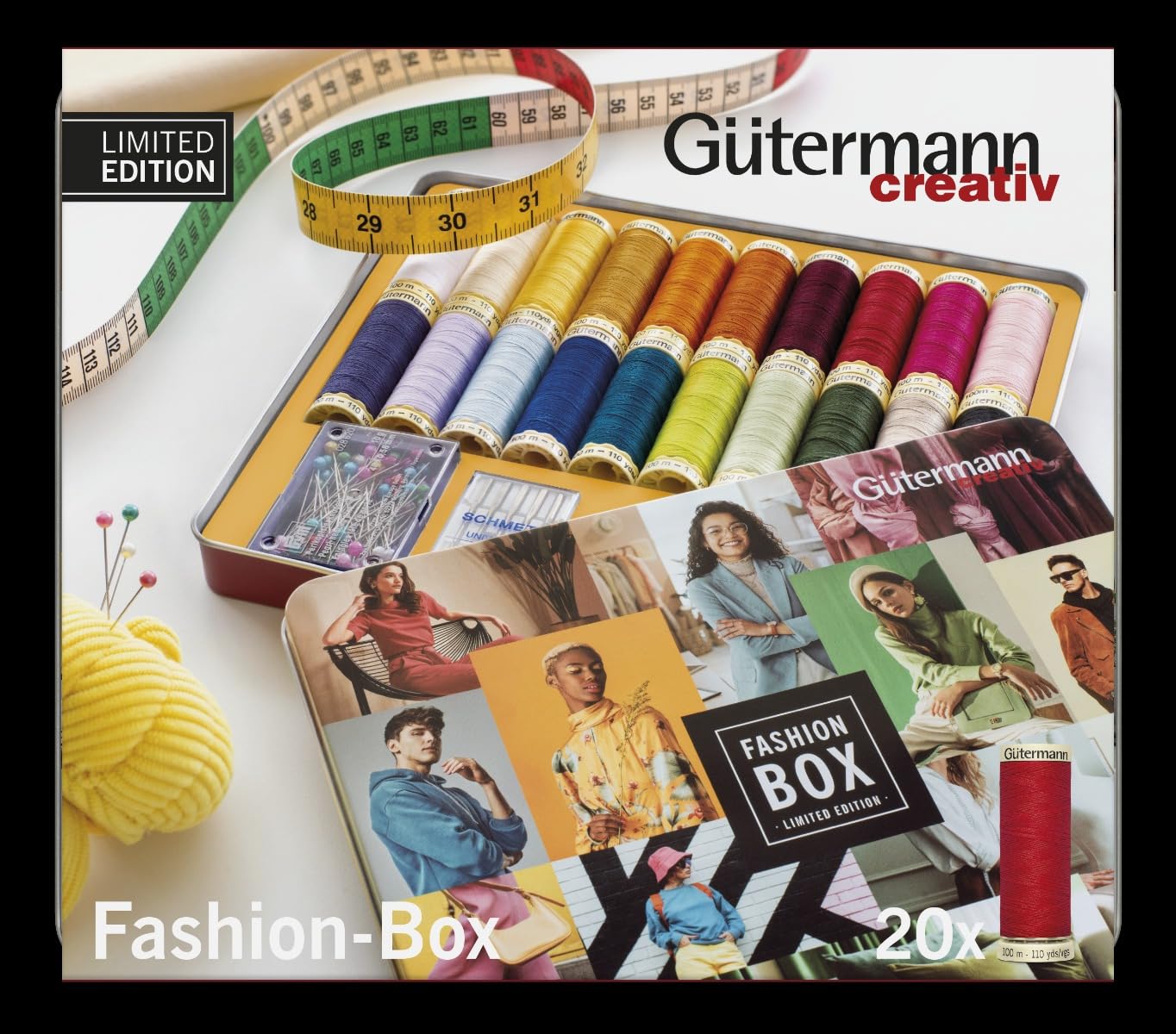 Gütermann Fashion Sew-all thread set – 20 x 100 m – 1 pezzo