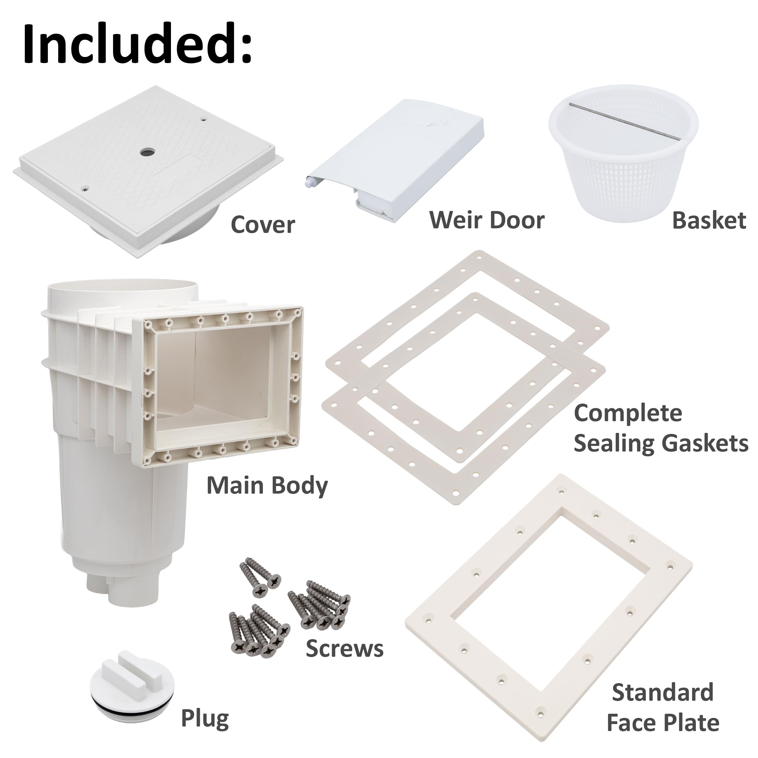 Amazon.com : Rx Clear Standard Thru-Wall Skimmer for Vinyl Liner