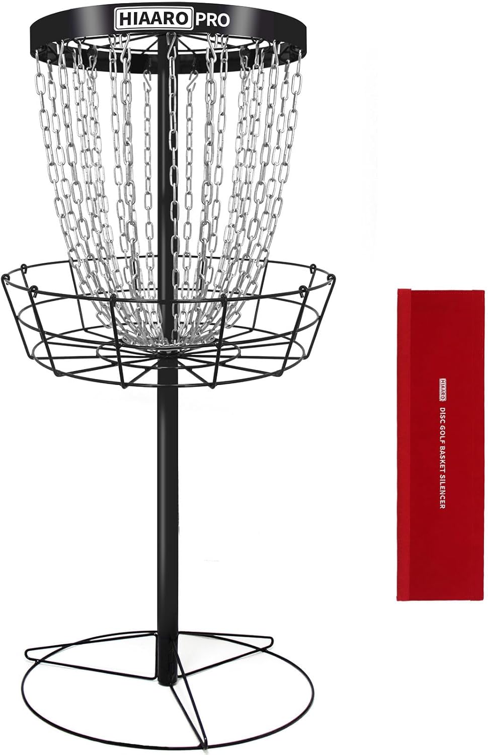 PRO Disc Golf Basket and Disc Golf Basket Silencer Bundle Item