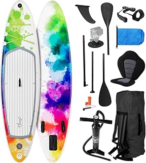 BRAST SUP Board Lady | Aufblasbares Stand up Paddle Set für Frauen | 300cm viele Modelle | inkl. Sonderzubehör | 2in1 Paddel Kajak-Sitz Action-Cam-Halterung Fußschlaufe Pumpe Rucksack