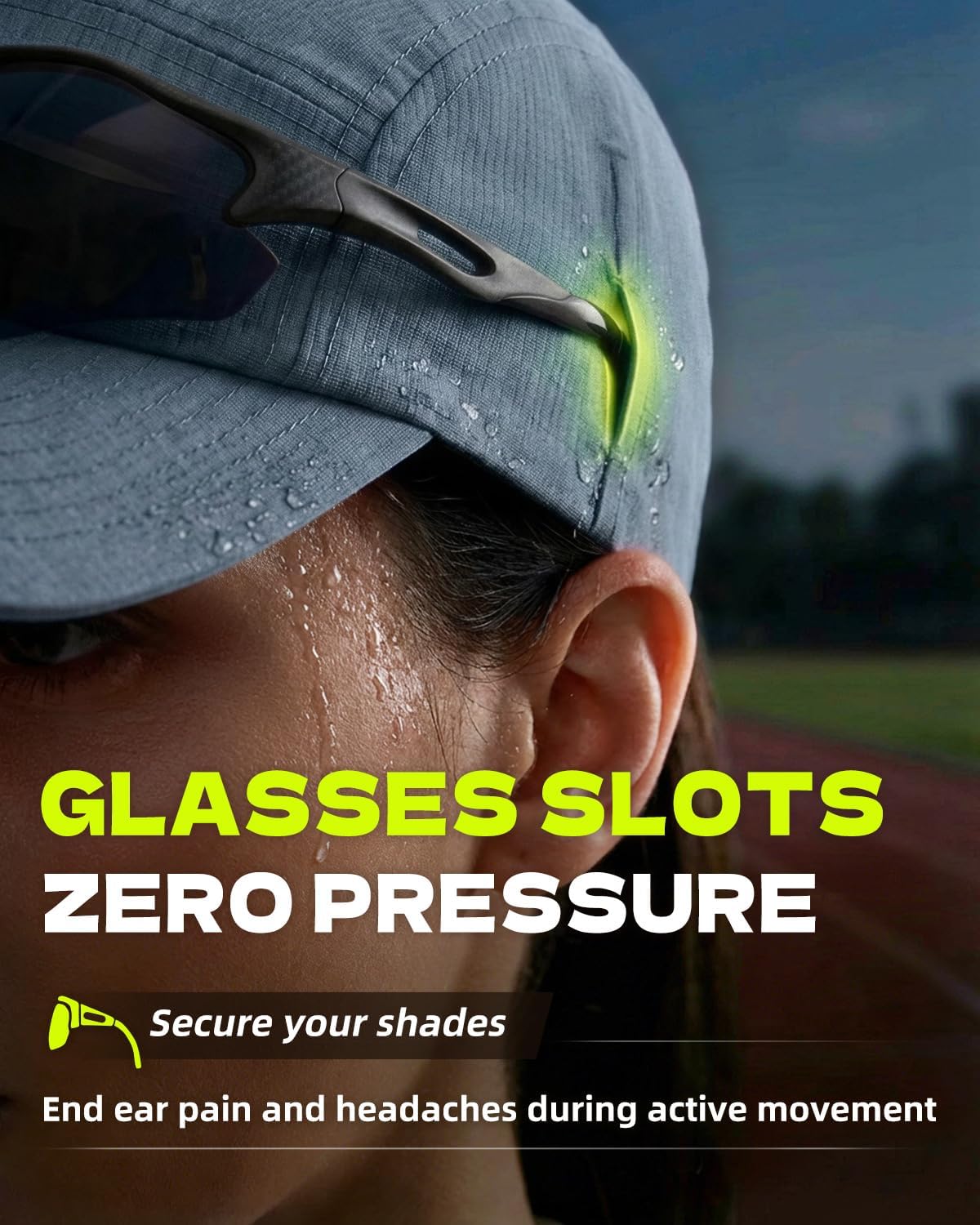 Breathable Running Cap for Men & Women – Ultra-Light Athletic Cap, UPF 80+ Sweat-Wicking Baseball Hat for Golf