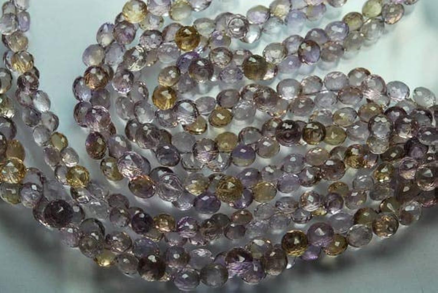Ametrine Faceted Onion Briolettes LKBEADS pour créer vos bijoux d'été