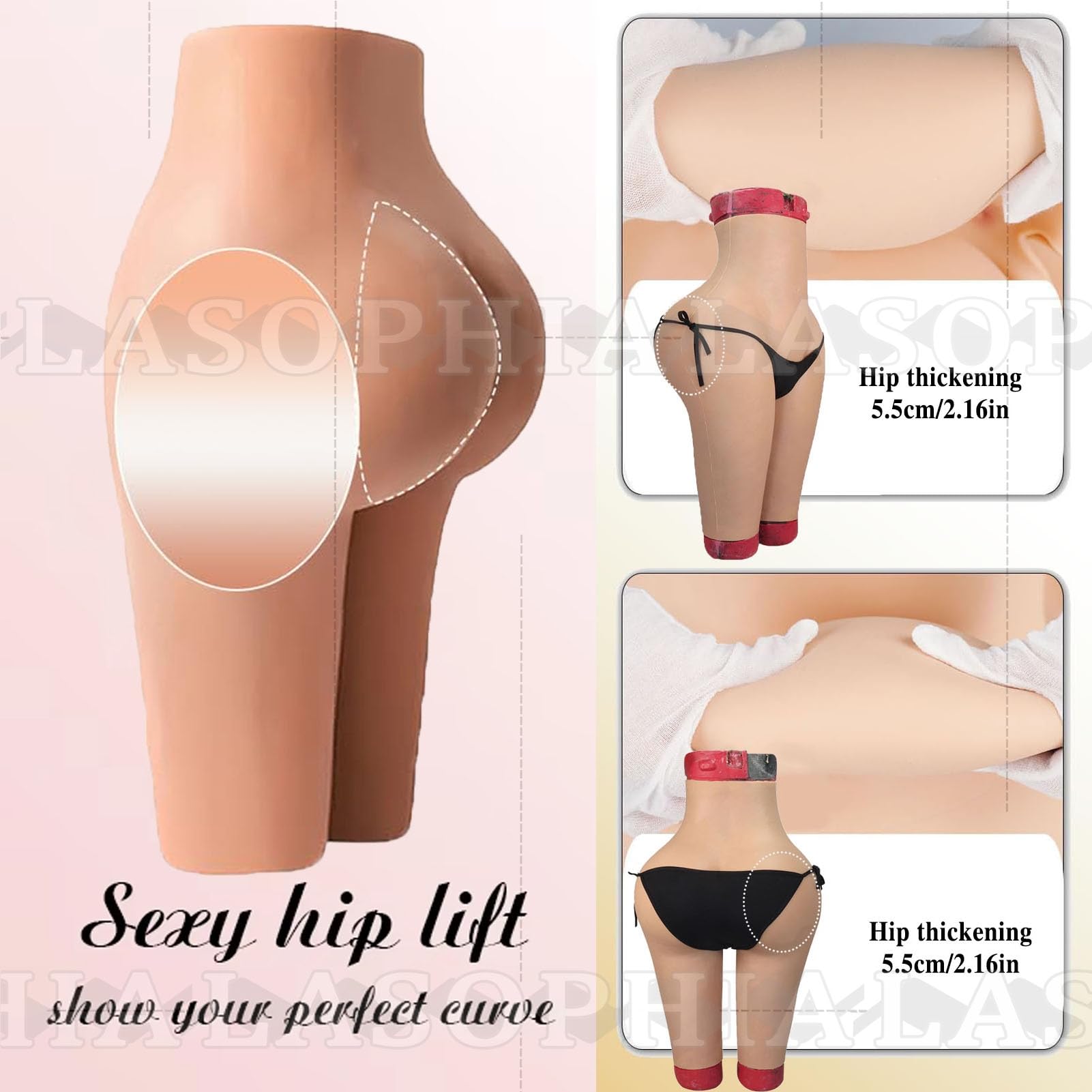 Bragas De Silicona para Mujer,con Trasero Enorme, Moldeadoras Gruesas Y Regordetas Que Ocultan La Ropa Interior Que Levanta La Cadera para Cosplay