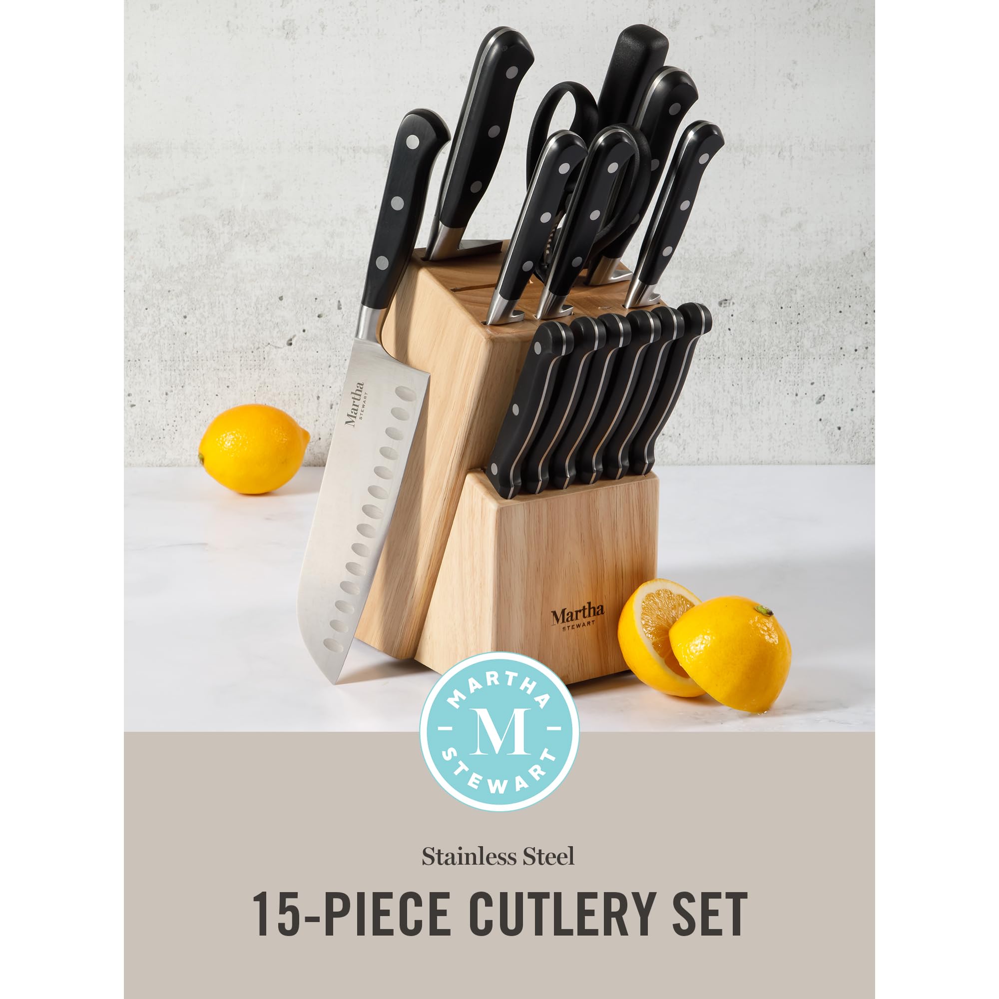 Amazon.com: Martha Stewart Carverton 15 Piece High Carbon