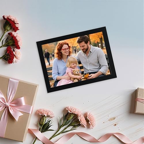 Miniatura 44 de Giftgarden Marcos de fotos de 8.5 x 11 pulgadas, certificado de diploma, premio de documento, marco de 8.5 x 11 pulgadas, marco negro, para pared