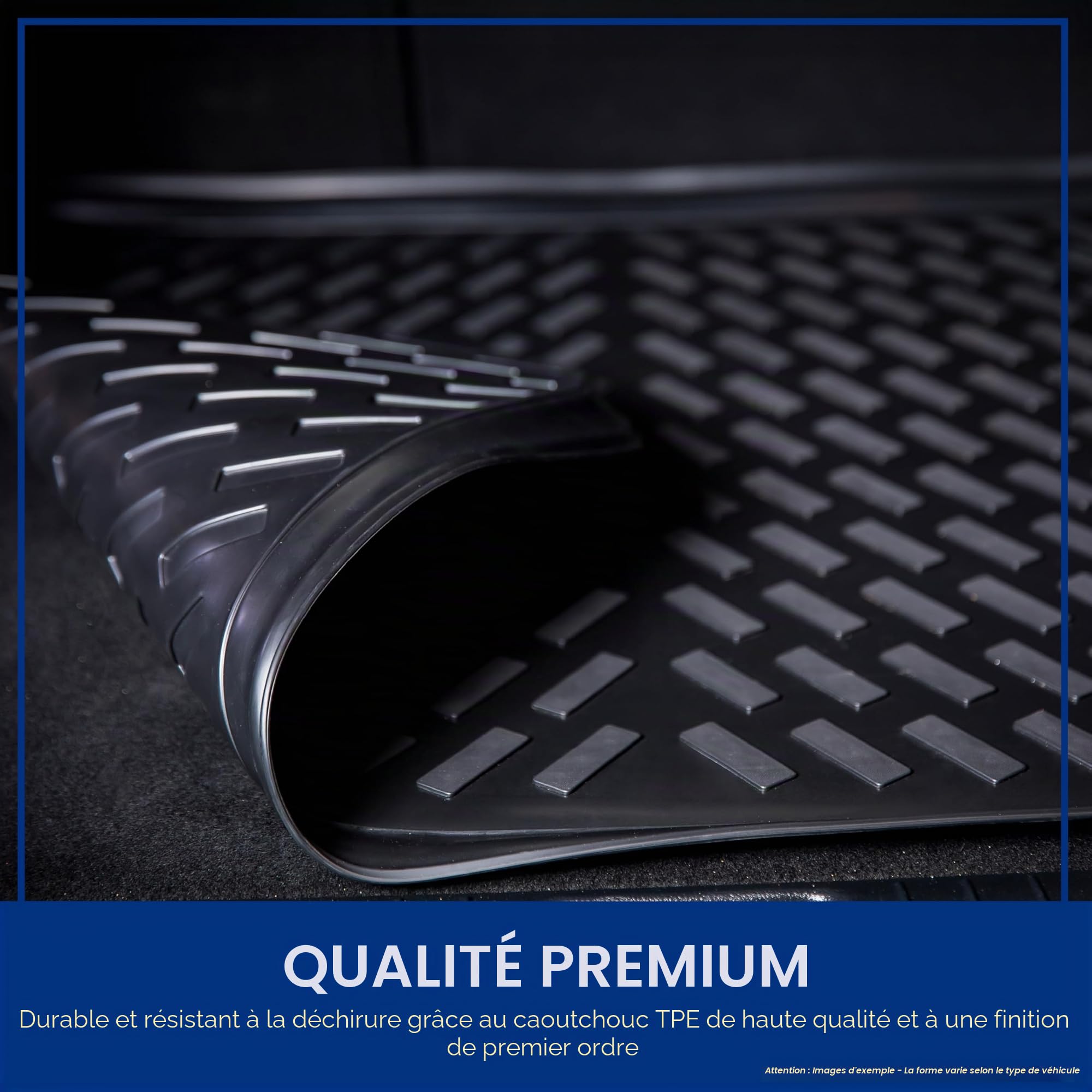 ELMASLINE Bac de coffre 3D pour BMW X1 (U11) 2022-2025 - Tapis de coffre - Accessoires de coffre