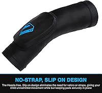 Vista 2 de 7iDP Coderas de transición para niños para ciclismo de montaña y deportes de acción, talla única, color negro