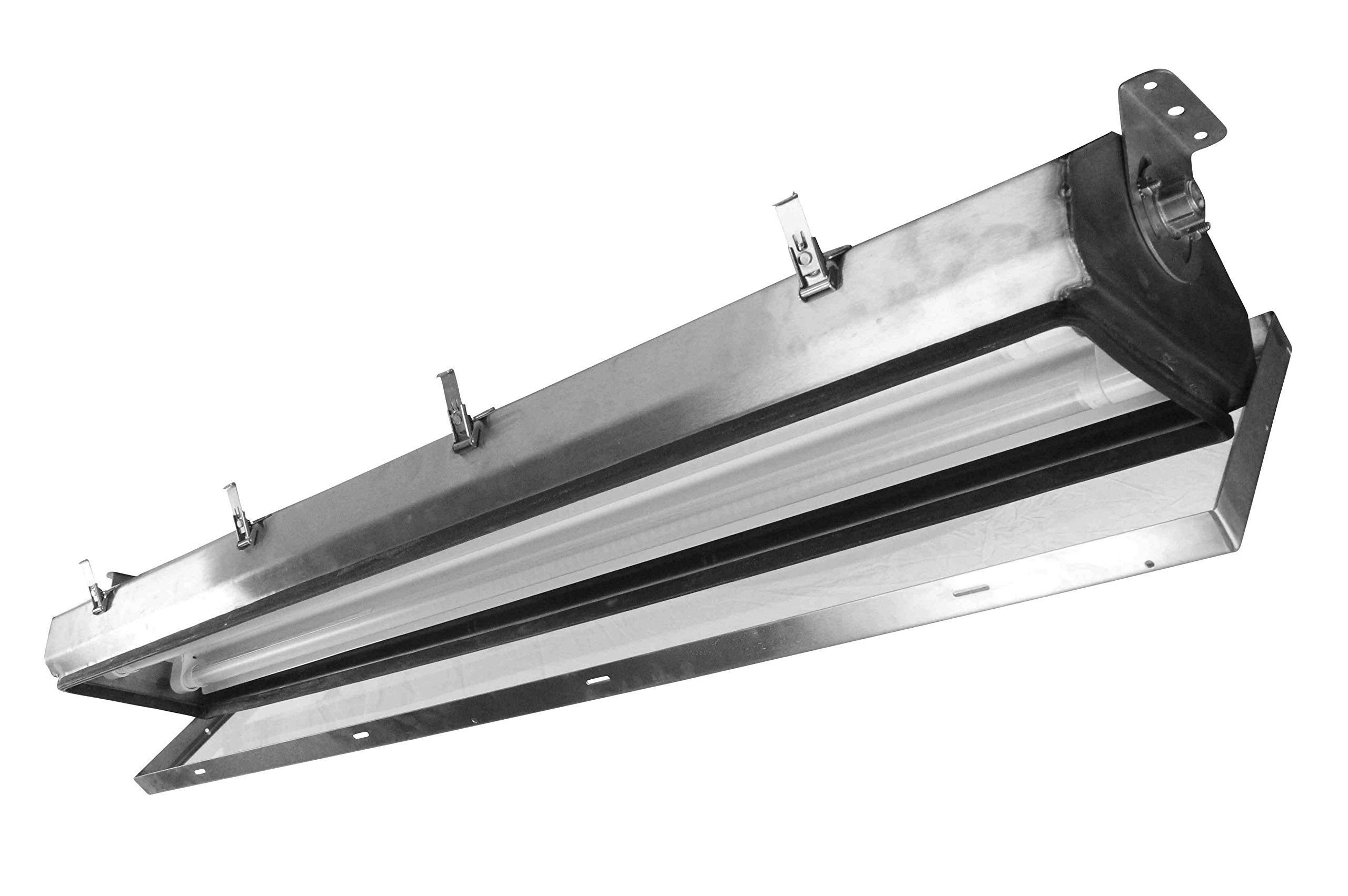 3 Lamp Stainless Steel Hazardous Location Emergency Lighting LED Fixture - Class I, Div. II - 120-277V AC