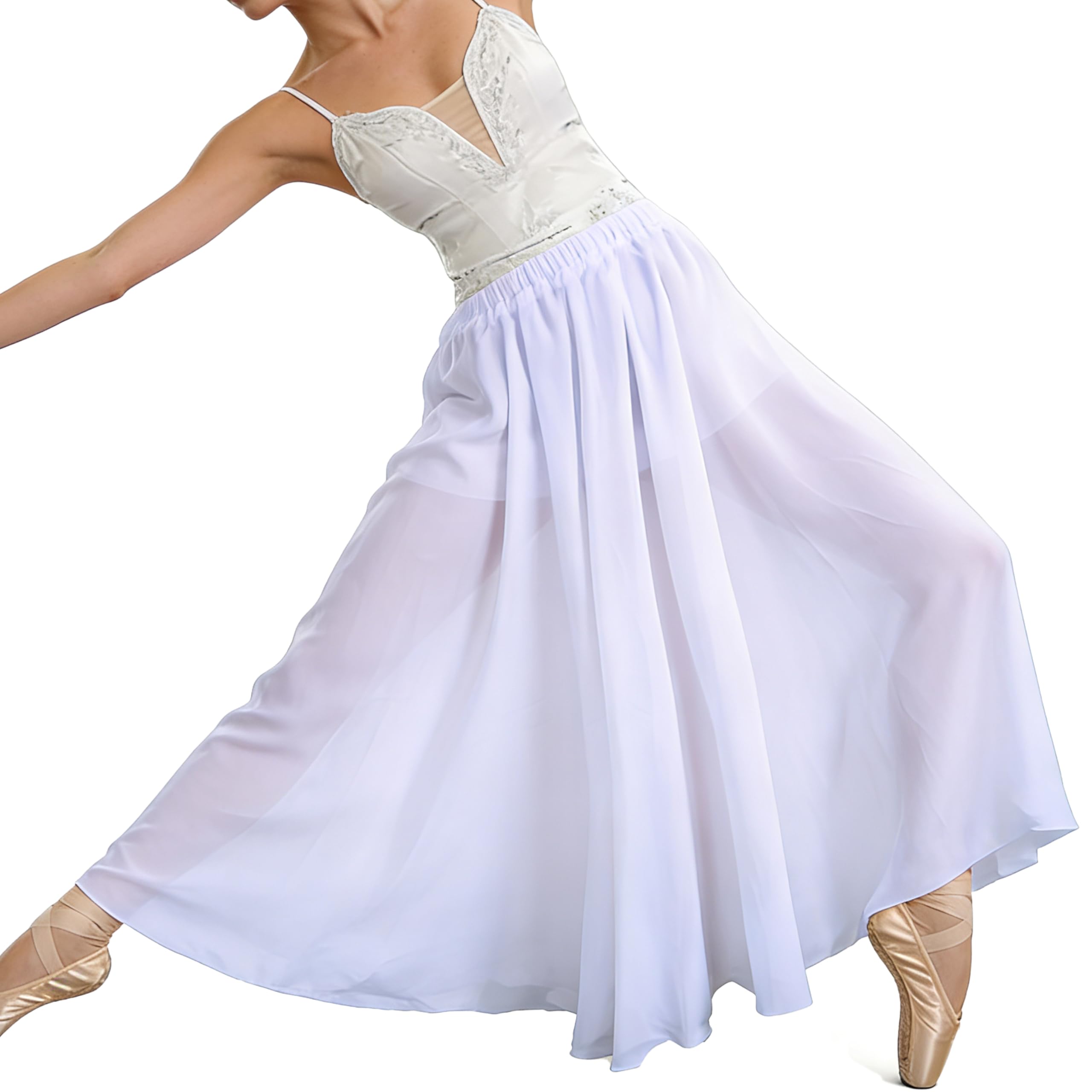 Wuchieal Jupes de danse du ventre pour femmes, jupes tribales en mousseline de soie, jupe de danse de louange, jupe mexicaine