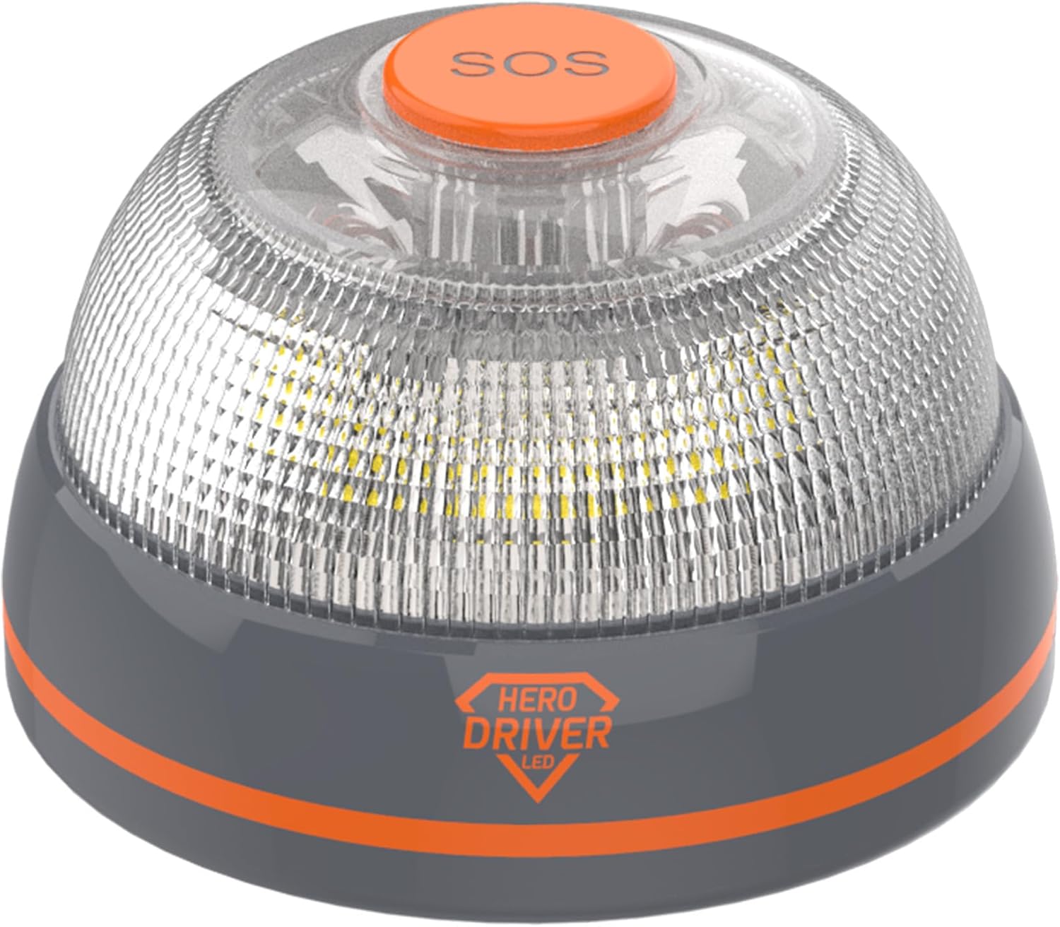 Hero Driver LED Baliza V16 Conectada y Geolocalizada Certificada DGT 3.0 Sin cuotas hasta 2040 Luz Emergencia coche - Uso obligatorio en Espaa Tarjeta Vodafone SIM incluida gratis