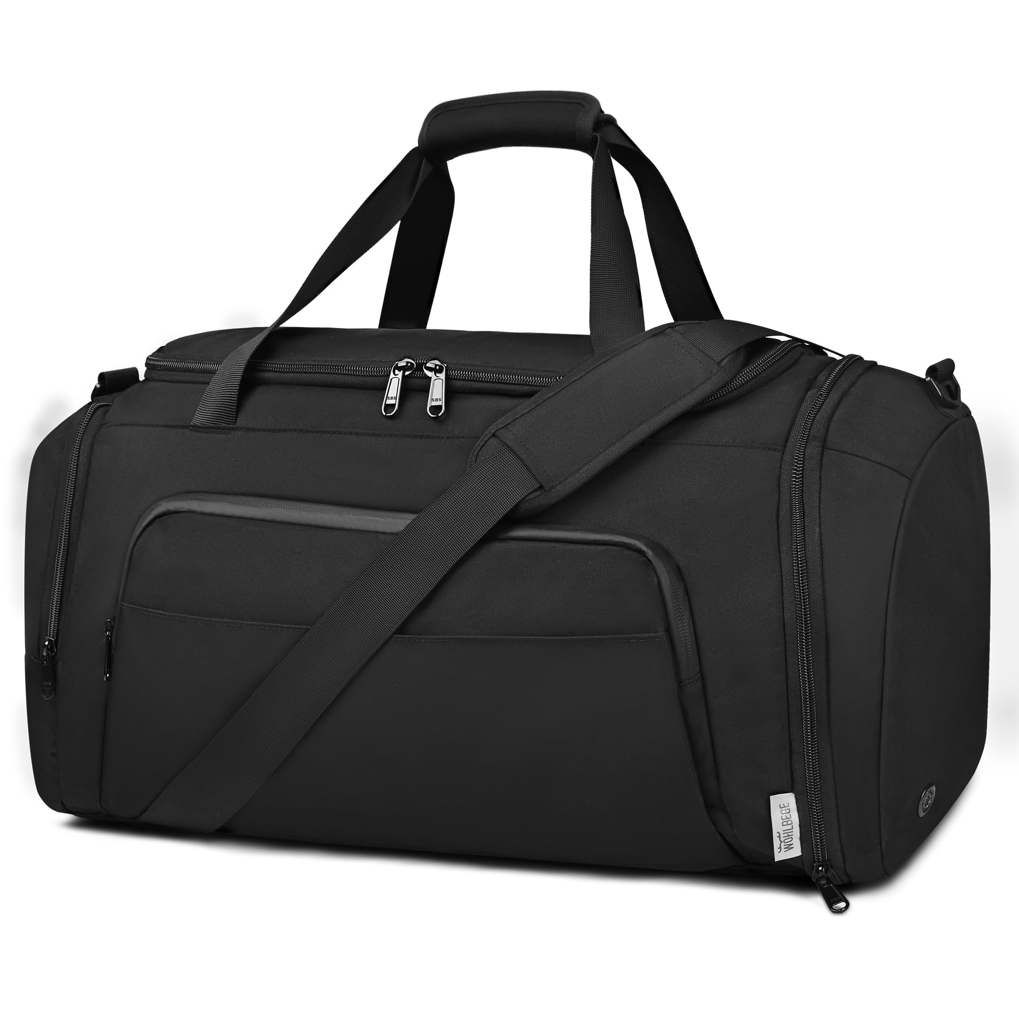 Duffle Bag for Men Travel Duffel Bags with Shoe Compartment Carry On Bag with Luggage Sleeve Overnight Weekend Gym Bag with Wet Pocket Carry On