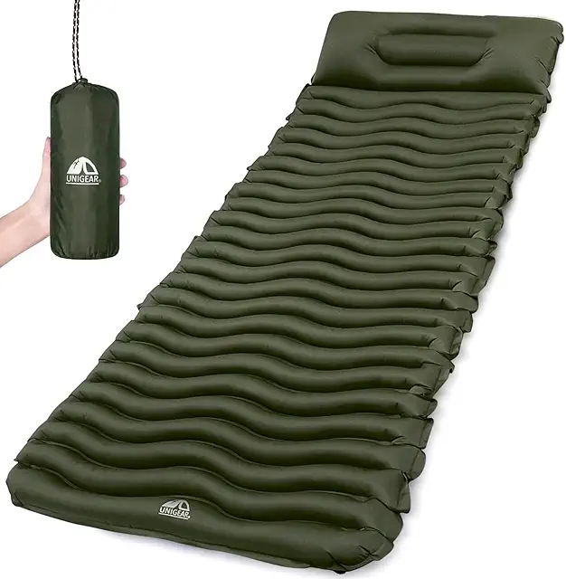 Matelas de Camping Gonflable Ultraléger Unigear - 200kg Charge Max