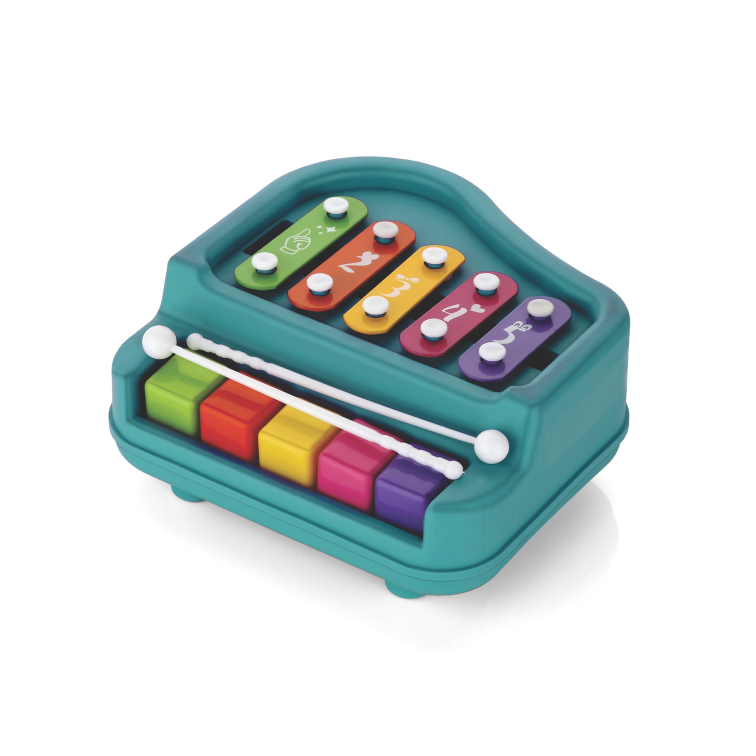 Highgrip Small Xylophone and Piano - Compact Musical Toy Mini Piano for Colourful Keyboards for Young Musicians Non Toxic, Hammering Toy, Kids Drum, Keyboard Aged 2 to 10 Years (Sky Blue) (B0DCG5X82R) Amazon Price History, Amazon Price Tracker