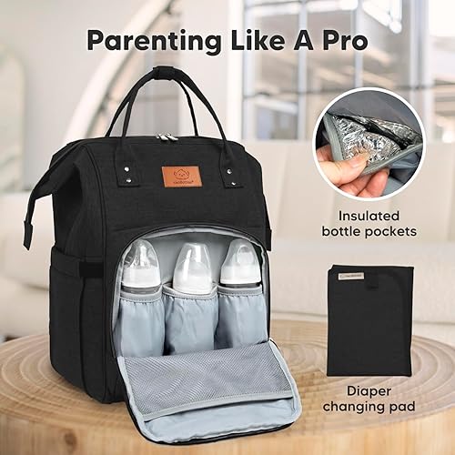 Miniatura 8 de KeaBabies Mochila portabebés y bolsa de pañales  Todo en 1 Original Transpirable Baby Sling, Manos Libres Portabebés Sling - Bolsas de viaje para