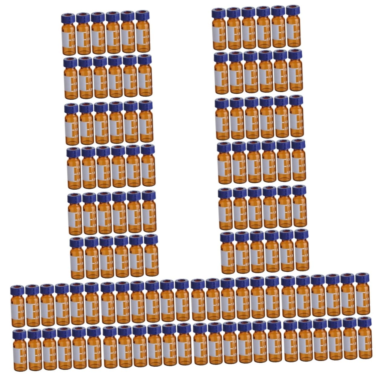 Alipis 10 Juegos Frascos De Muestreo De Vidrio Para Laboratorio De Cromatografía De Almacenamiento Para Cosméticos 100 Piezas X 10