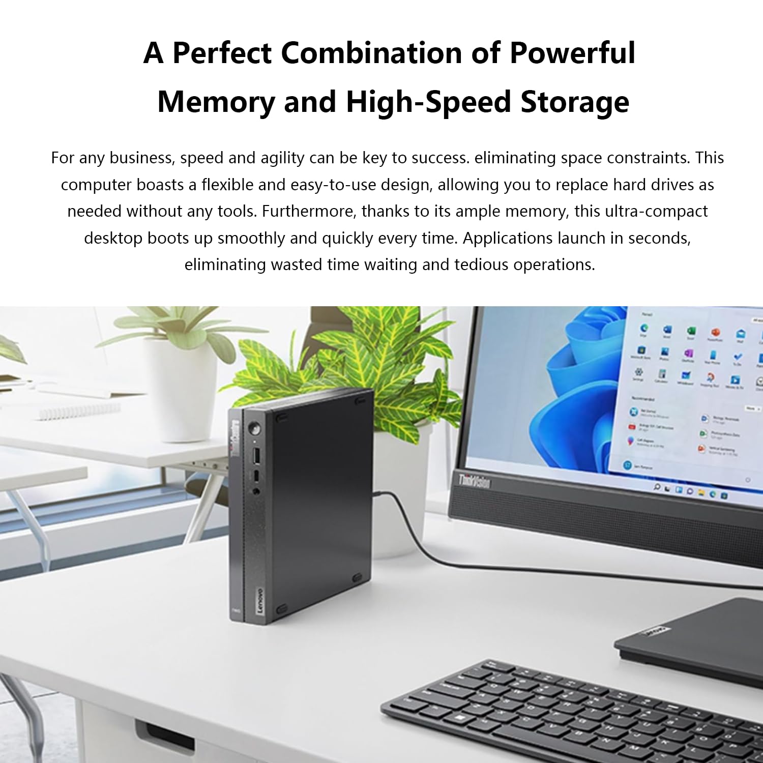 Lenovo ThinkCentre neo 50q Gen 4 Business MFF Desktop, Intel Core