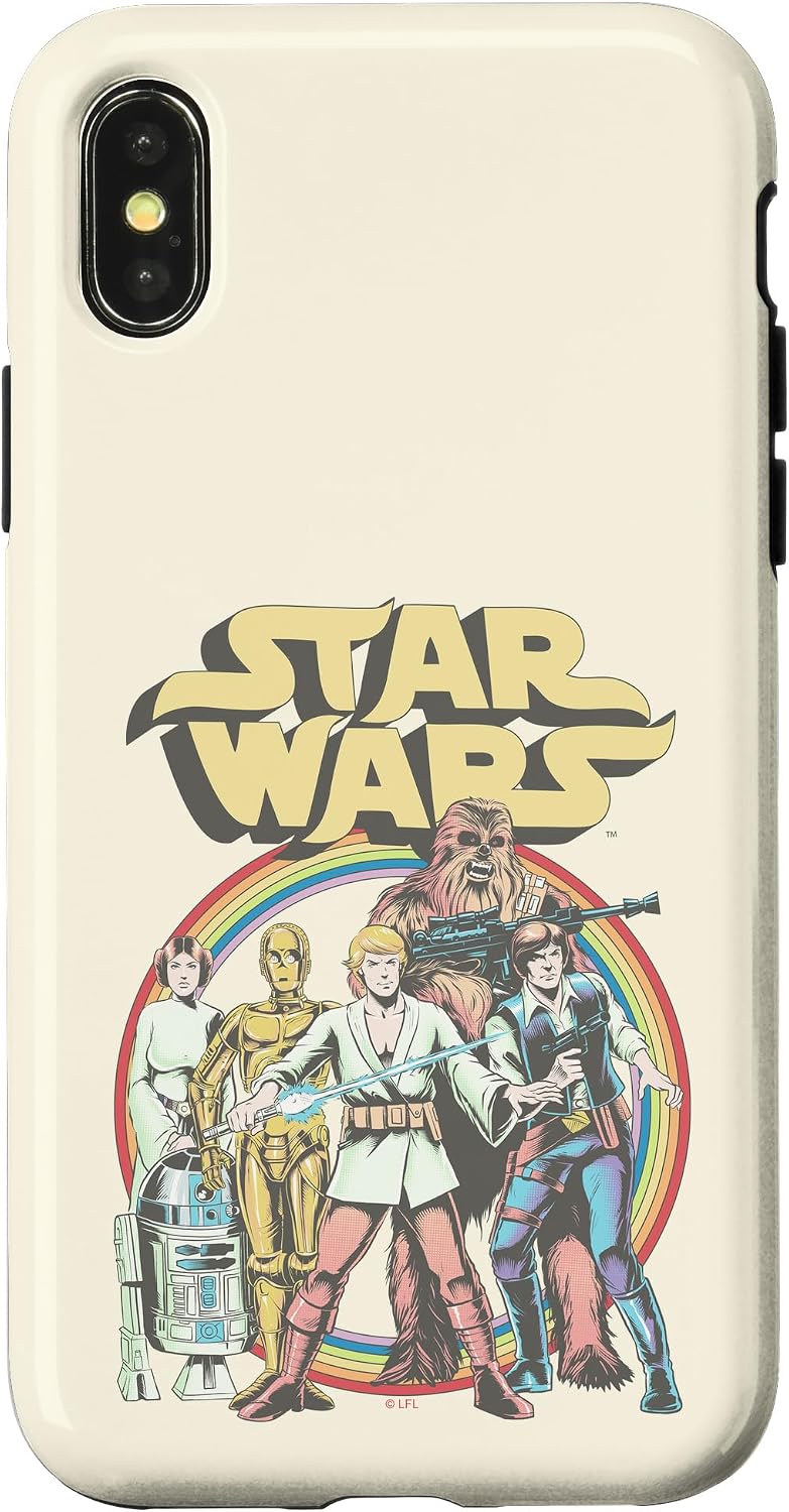 iPhone 14 Plus Star Wars Retro Cartoon Group Shot Case