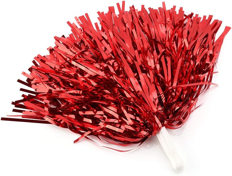 VGEBY1 Pompoms, 6pcs Coloful Cheerleading Pom Poms for Party Dance(Gold) : Sports & Outdoors