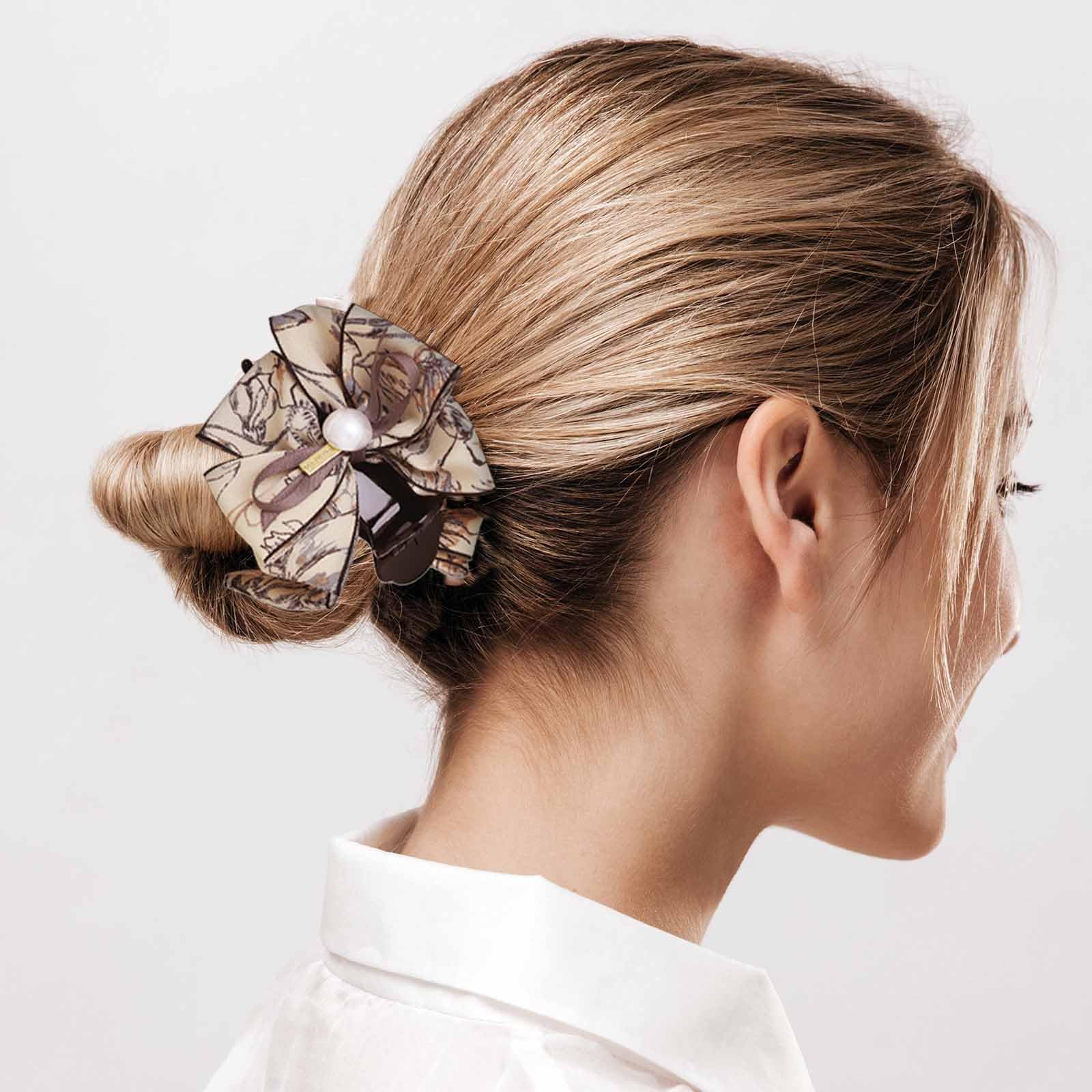 Amazon.co.jp: リボン しっかりとめる ヘアクリップ エレガント 大きめ Amazon.co.jp: リボン しっかりとめる ヘアクリップ エレガント 大きめ