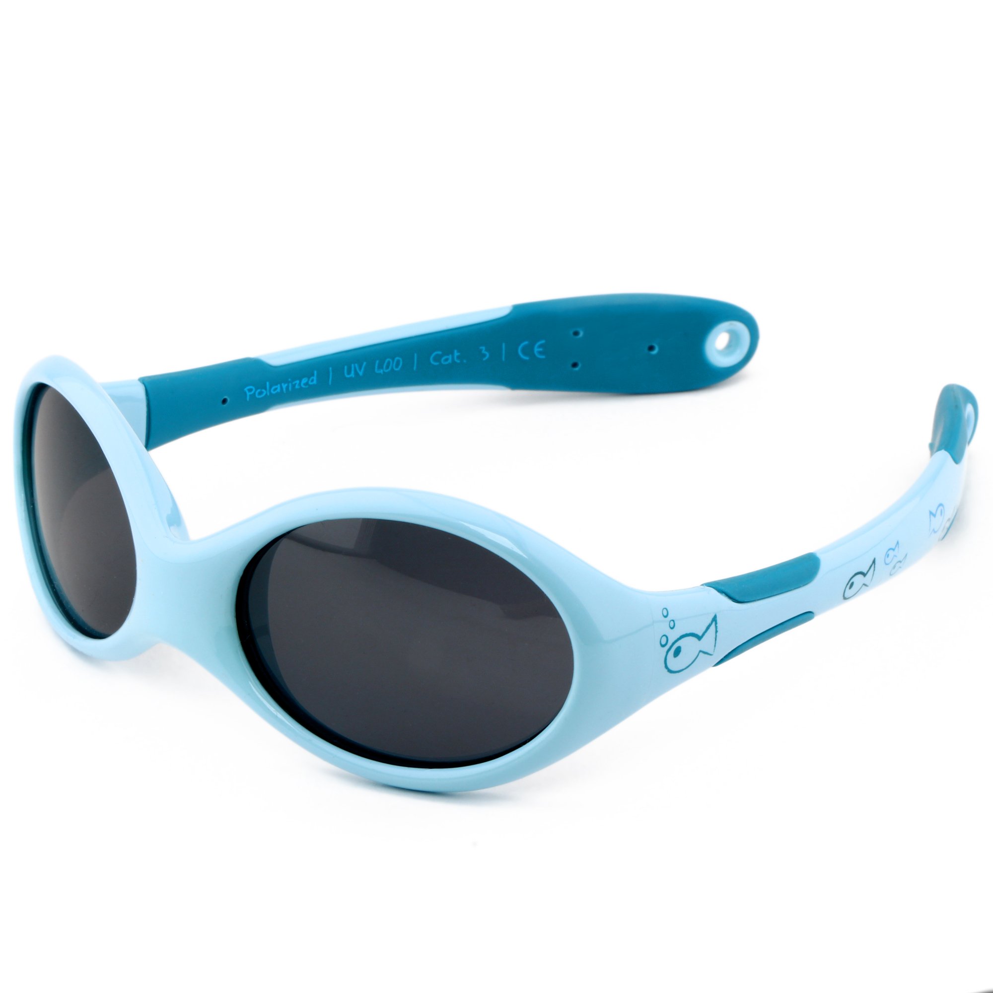 ActiveSol BABY Sonnenbrille 0 – 24 Monate, 100% UV-Schutz, BPA-frei, polarisiert, verstellbares Band, Prüfengel Bestnoten